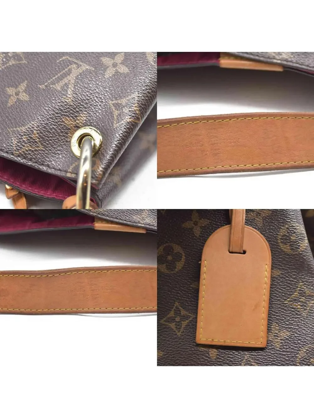 $2160 Louis Vuitton Monogram Graceful MM Pivoine TX4128